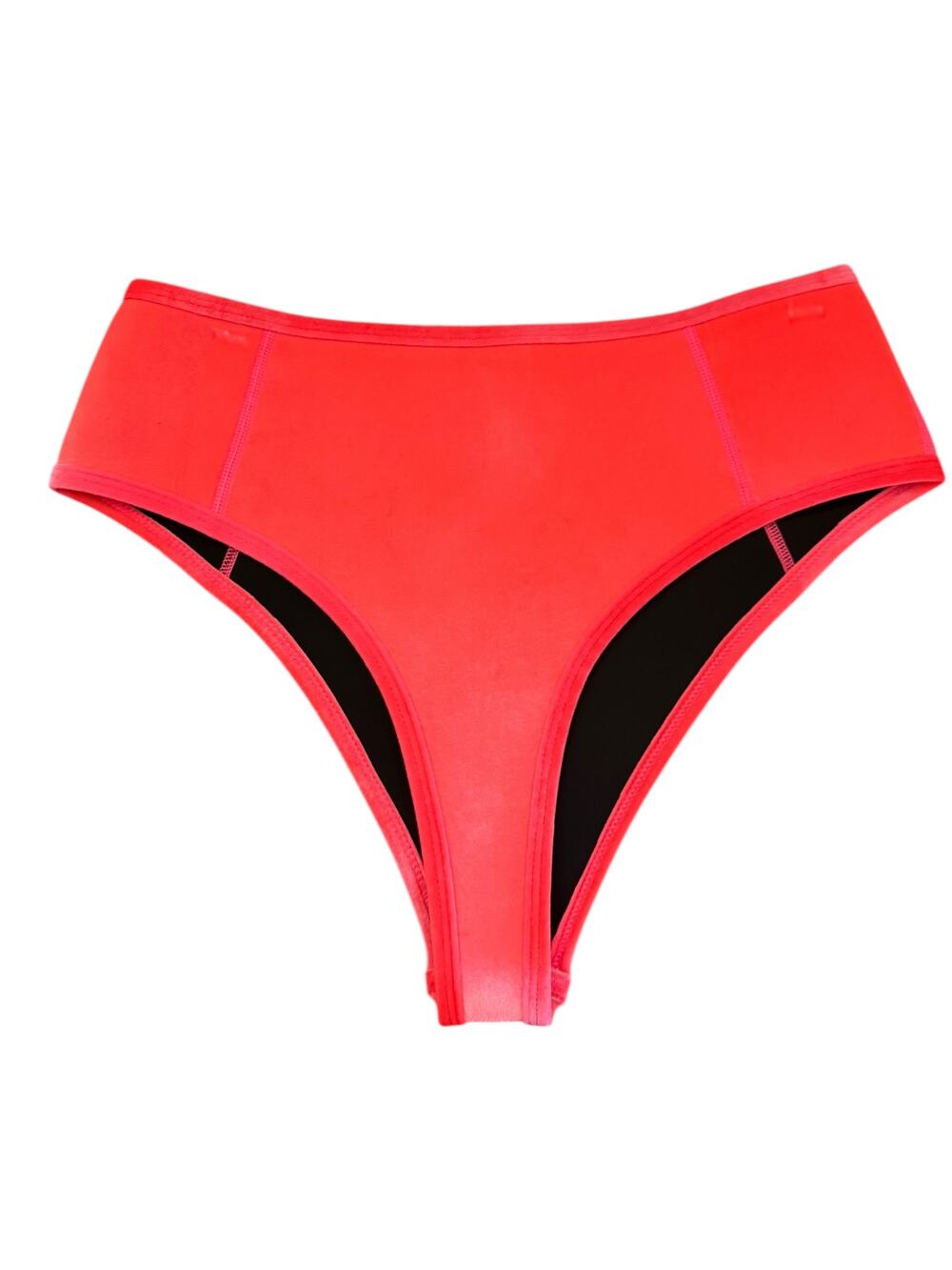Hoaka Velvet Neon Pink/Orange Sunset Bikini Bottom Medium NWOT